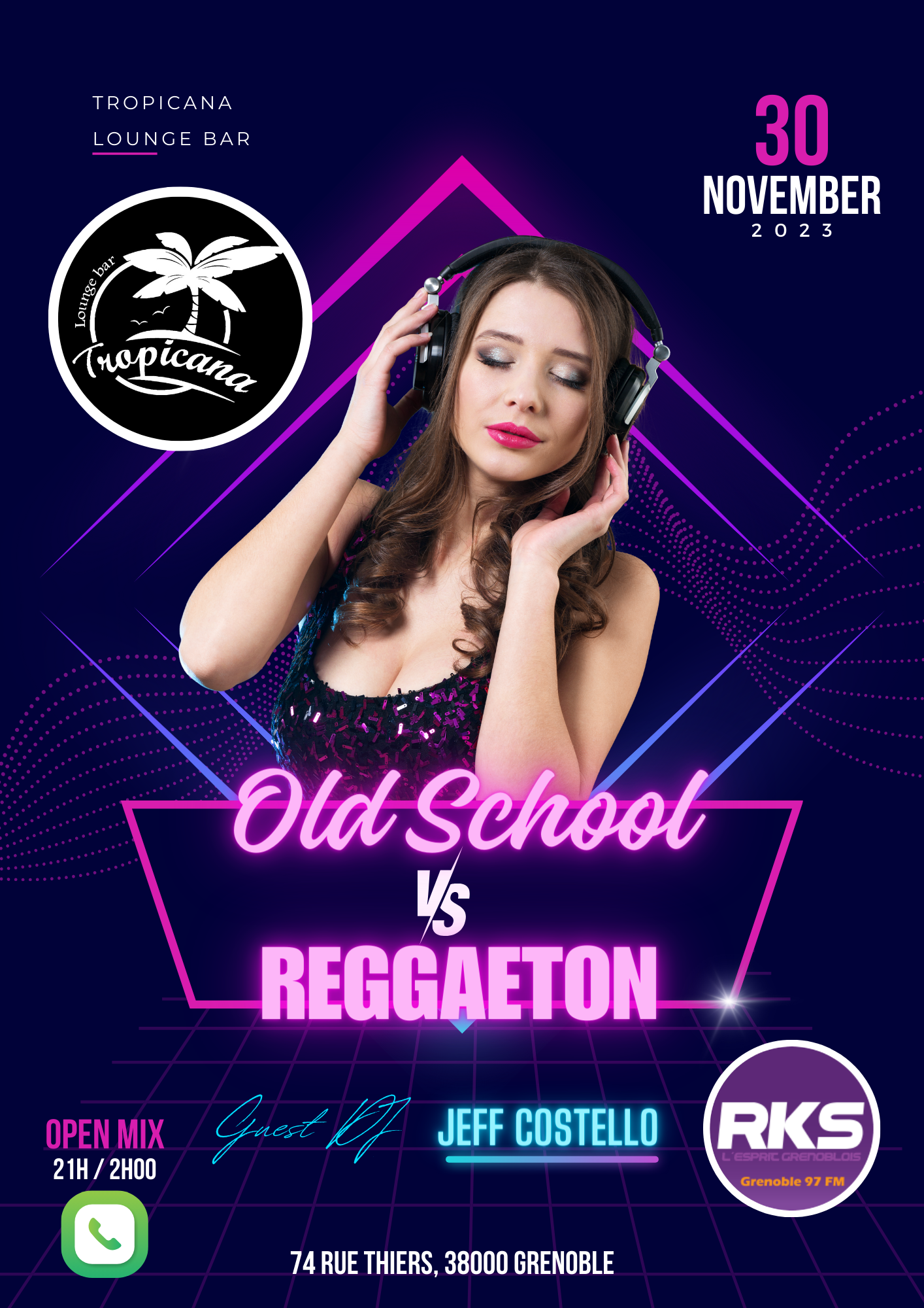 Old School VS reggaeton Jeudi 30 Novembre 2023
