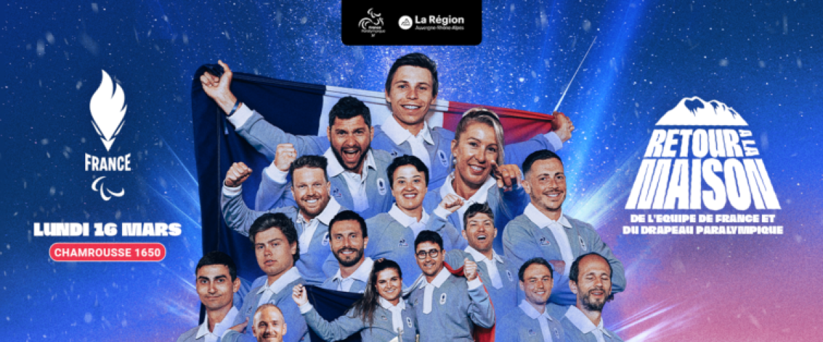 CHAMROUSSE : le drapeau paralympique de retour en France le 16 mars