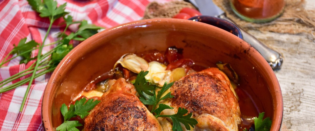 LES RECETTES DE FRANCIS : Poulet Fermier Basquaise (4 personnes)