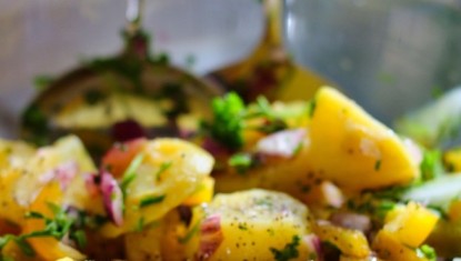 LES RECETTES DE FRANCIS: Salade de Pommes de Terre – Jambon de Bayonne (4 personnes)