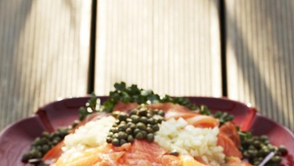 LES RECETTES DE FRANCIS : Salade de Riz au Saumon + Pamplemousse (4 personnes)