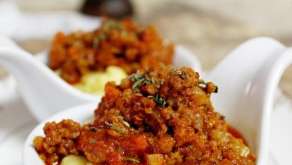 LES RECETTES DE FRANCIS : Polenta Ananas Glace Vanille Sauce vin rouge (4 personnes)