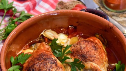 LES RECETTES DE FRANCIS : Poulet Fermier Basquaise (4 personnes)